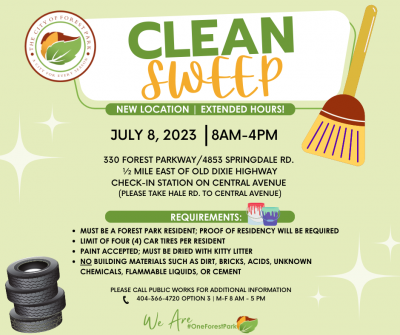 Clean Sweep Event Flyer