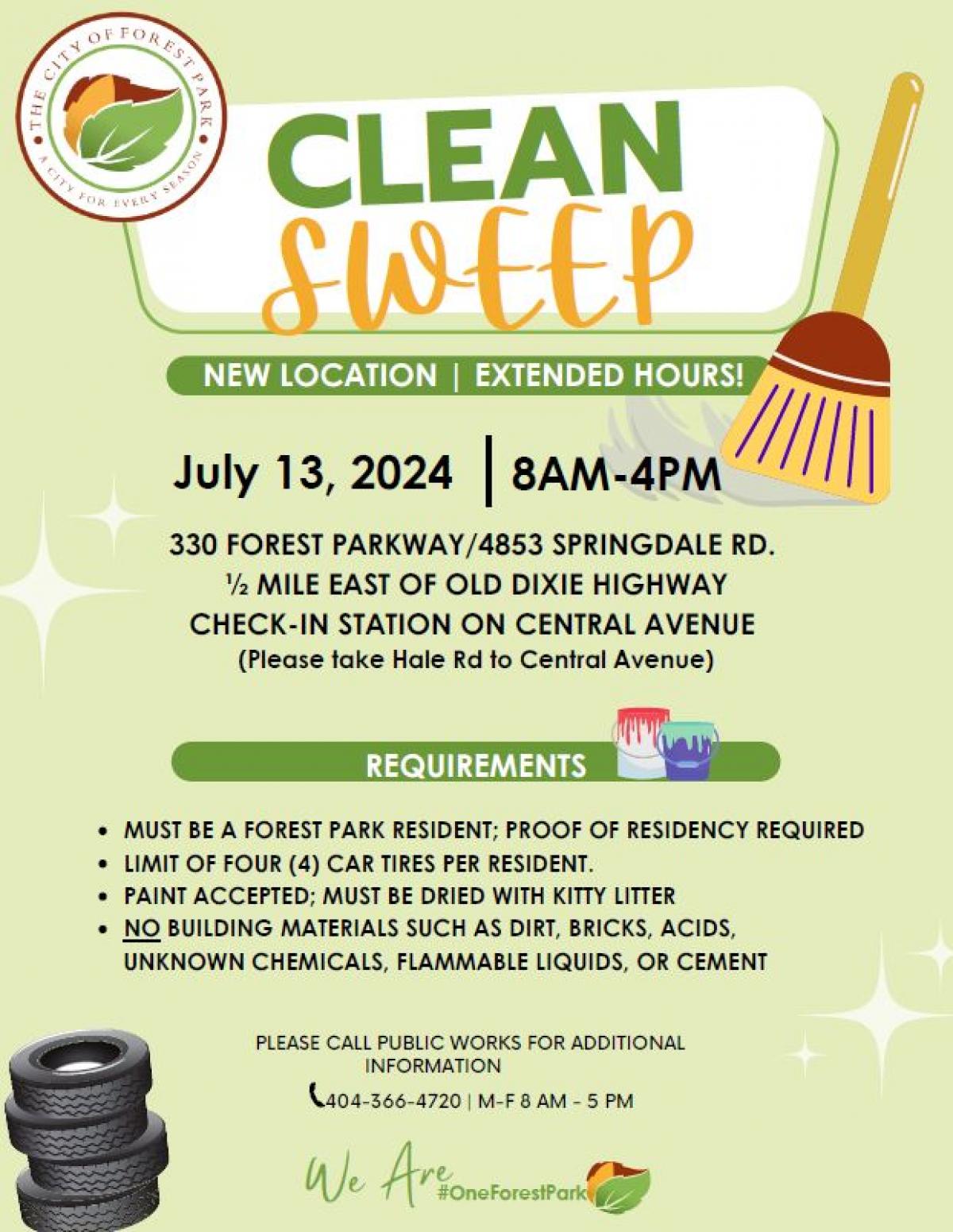 July Clean Sweep